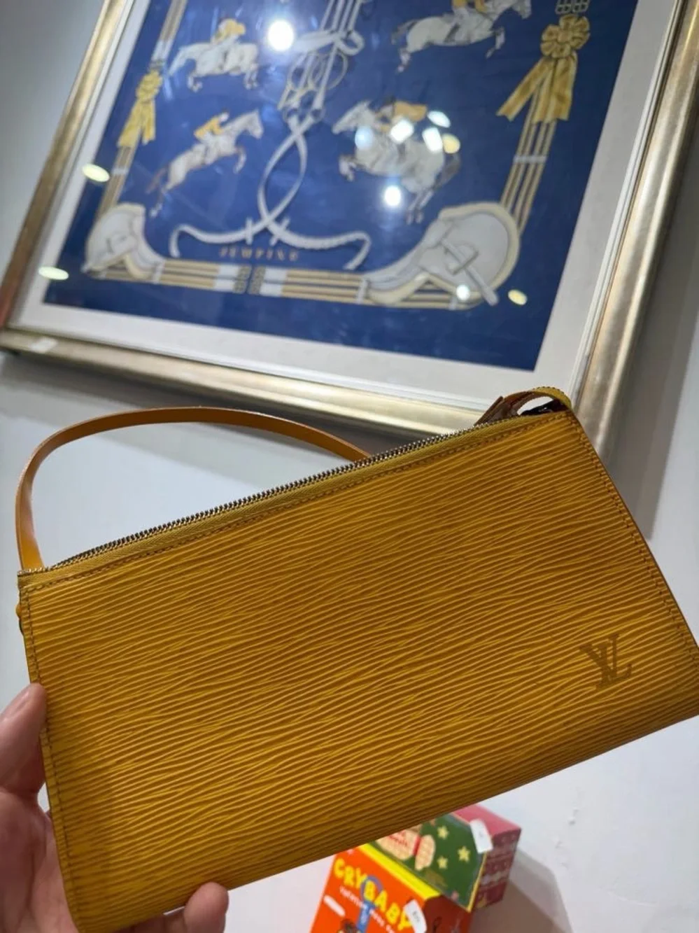 Louis Vuitton Mustard Epi Leather Mini Shoulder Bag